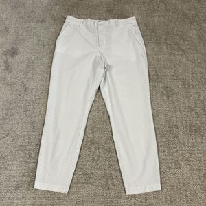 RLX Ralph Lauren Golf Pants Womens 12 P Trousers Blue Striped Slim Seersucker